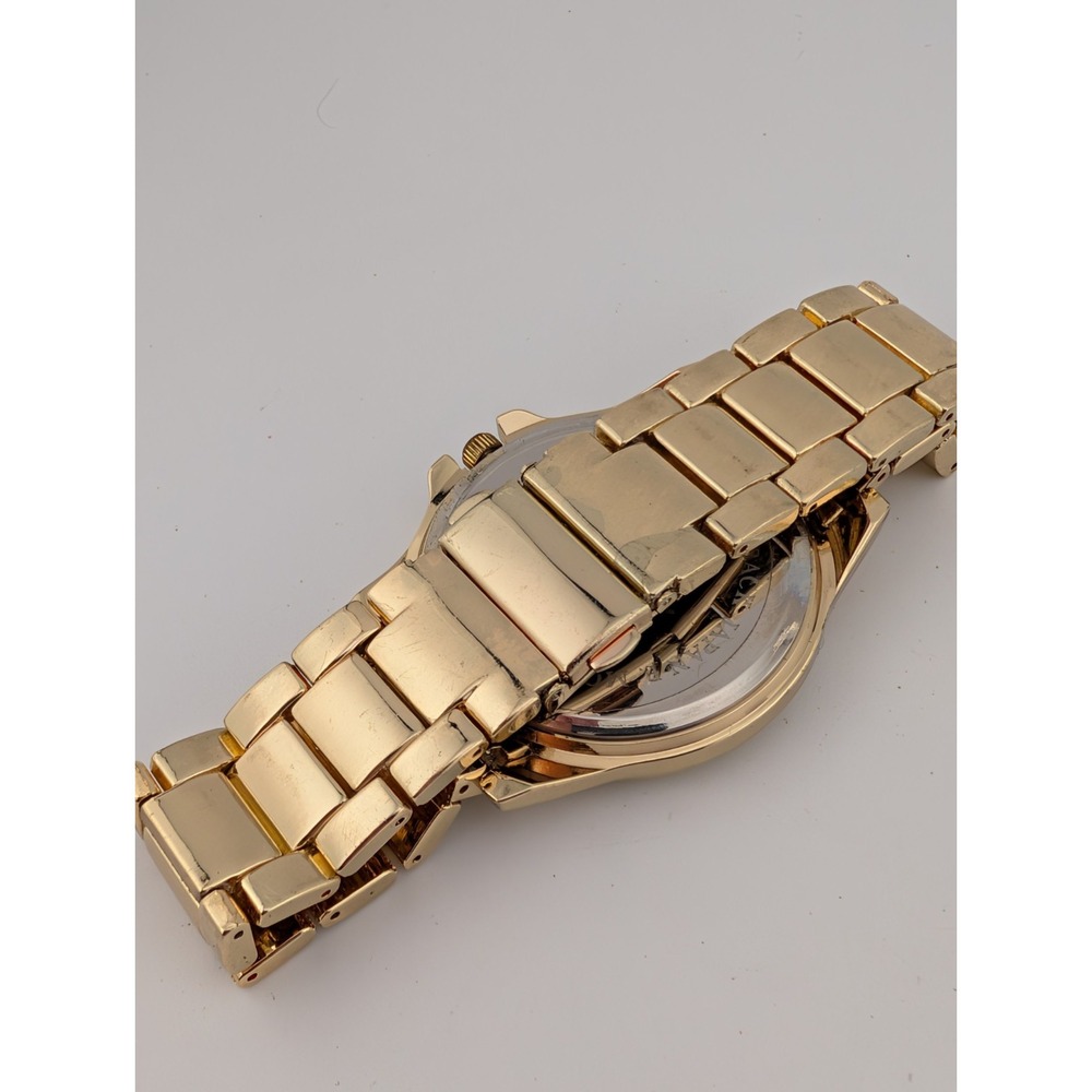 Geneva Polka Dot‎ Watch Women 41mm Case Gold 7.75" Band- New Battery - Picture 7 of 7